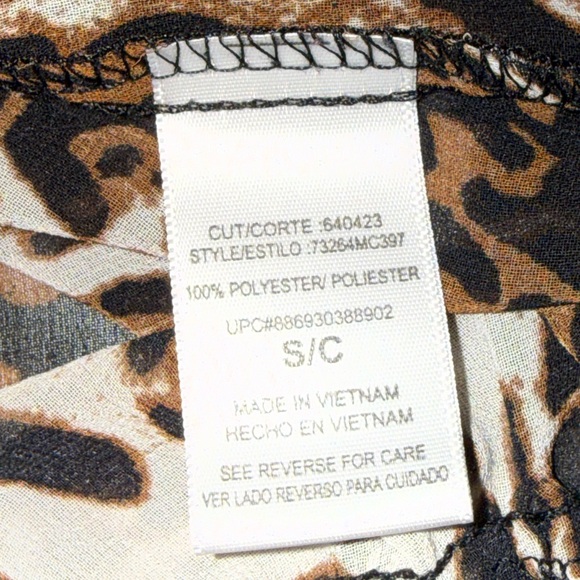 HeartSoul Animal Print Off-Shoulder Blouse - Picture 7 of 11